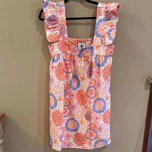 Tuckernuck X Cameron Eubanks Wimberly linen floral mini dress